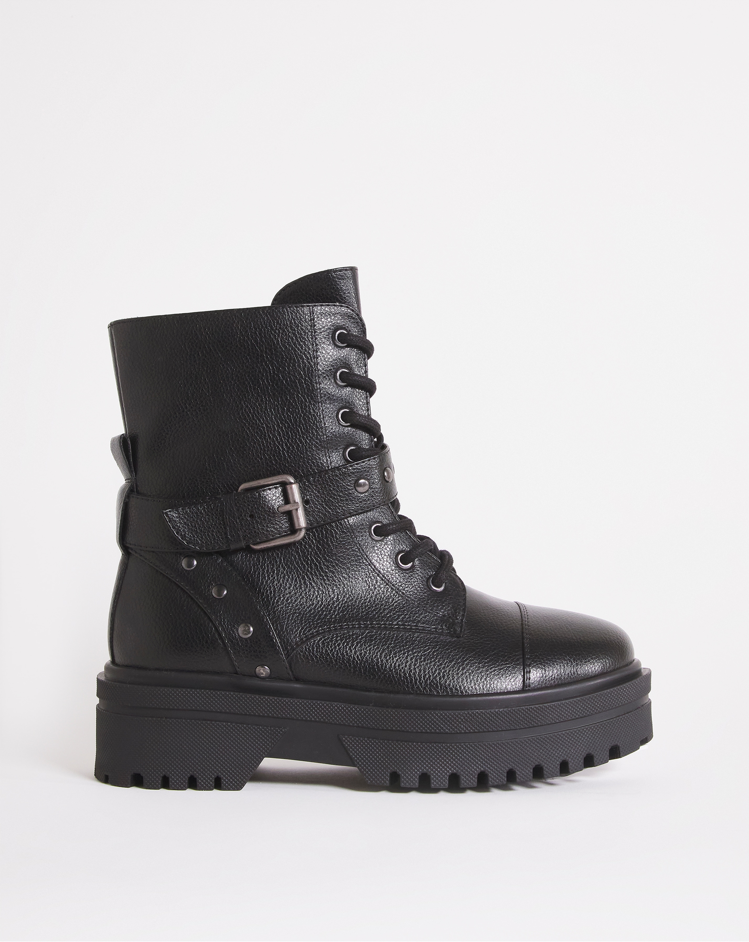 Sassari Chunky Flatform Lace Up Boots 
