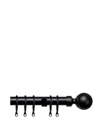 Extendable 25-28mm Pristine Ball Curtain Pole