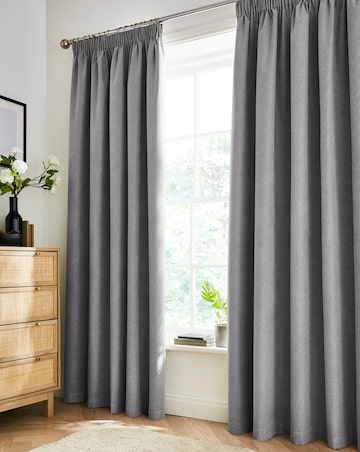 Dallas Blackout Thermal Pencil Pleat Curtains