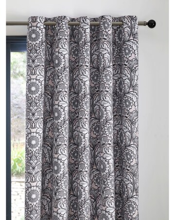 Laurence Llewelyn Bowen Romilly Velvet Eyelet Curtain