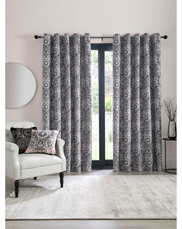 Laurence Llewelyn Bowen Romilly Velvet Eyelet Curtain