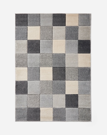 Sara Carved Chequerboard Rug