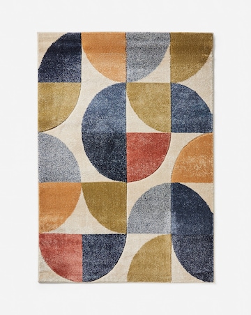 Sara Carved Multicoloured Geo Rug