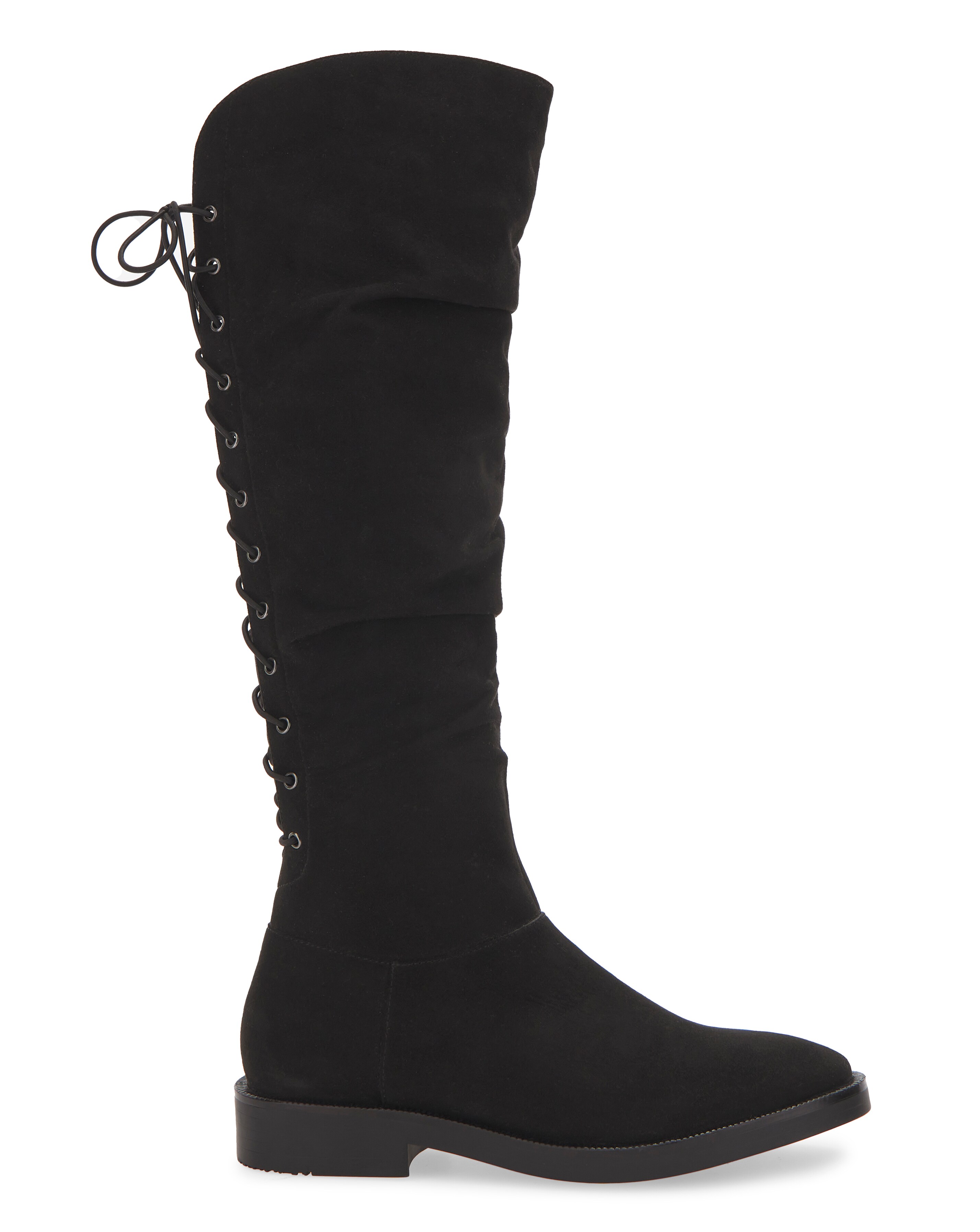 high leg flat boots
