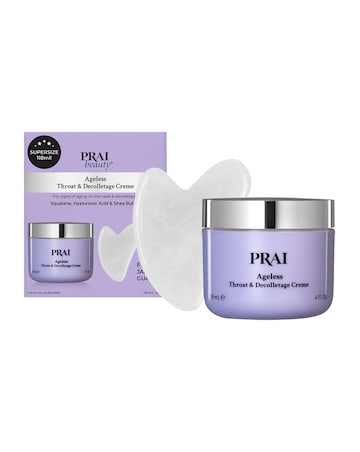 Prai Beauty Ageless Throat & Decolletage Creme 118ml with Gua Sha