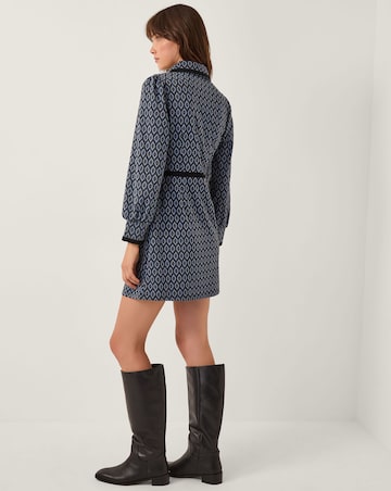 Monsoon Jen Jacquard Mini Shirt Dress