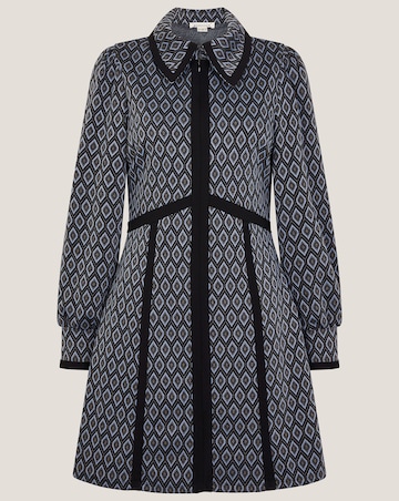 Monsoon Jen Jacquard Mini Shirt Dress