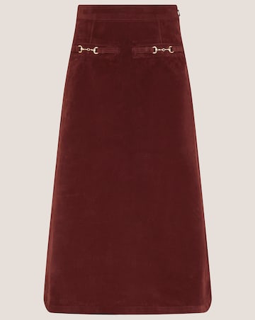 Monsoon Lana Suedette Midi Skirt