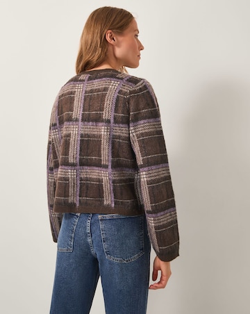Monsoon Carmen Check Cardigan