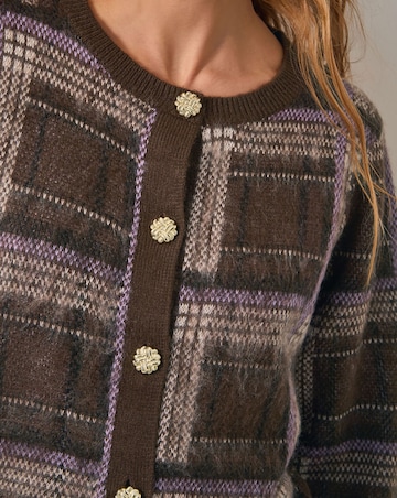 Monsoon Carmen Check Cardigan