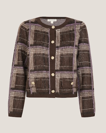 Monsoon Carmen Check Cardigan