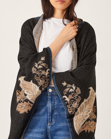 Monsoon Crissy Jacquard Wrap Cardigan