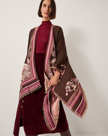 Monsoon Crissy Jacquard Wrap Cardigan