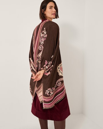 Monsoon Crissy Jacquard Wrap Cardigan