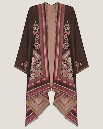 Monsoon Crissy Jacquard Wrap Cardigan