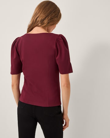 Monsoon Brooke Diamante Bow Ponte Top