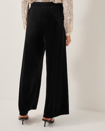 Monsoon Vera Wide Leg Velvet Trousers