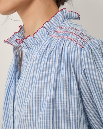 Monsoon Maeve Ruffle Stripe Shirt