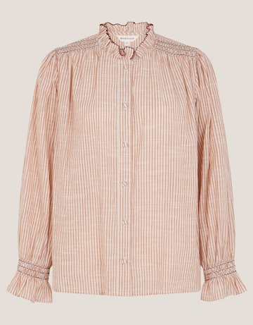Monsoon Maeve Ruffle Stripe Shirt