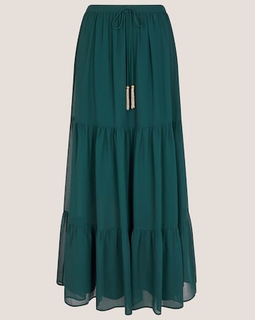 Monsoon Holly Tiered Chiffon Maxi Skirt