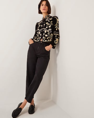 Monsoon Farah Embroidered Velvet Jacket