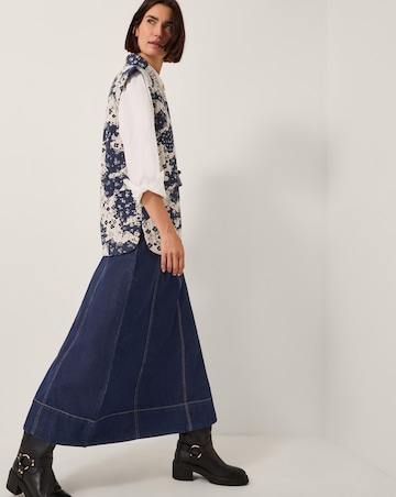 Monsoon Alison Floral Quilted Gilet