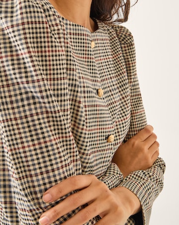 Monsoon Carmen Check Print Jacket