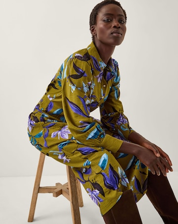 Monsoon Sonya Floral Print Midi Dress