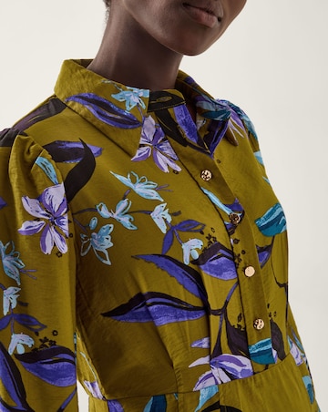 Monsoon Sonya Floral Print Midi Dress