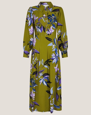 Monsoon Sonya Floral Print Midi Dress