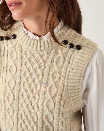 Monsoon Carly Cable Knit Vest