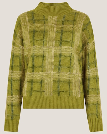 Monsoon Cleo Brushed Check Print Jumper