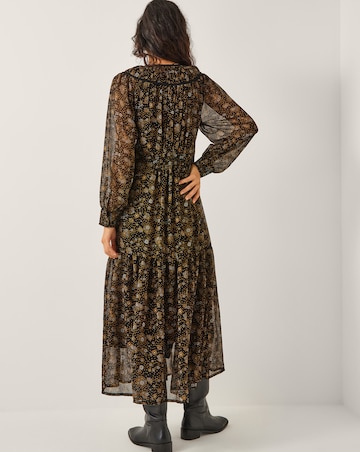Monsoon Clara Dotwork Print Midi Dress