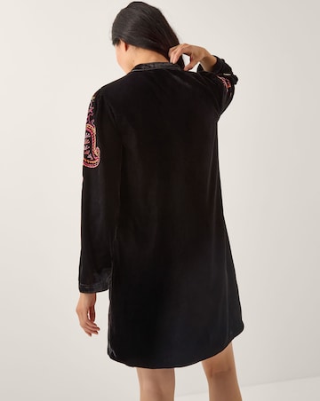 Monsoon Faye Velvet Mini Tunic Dress