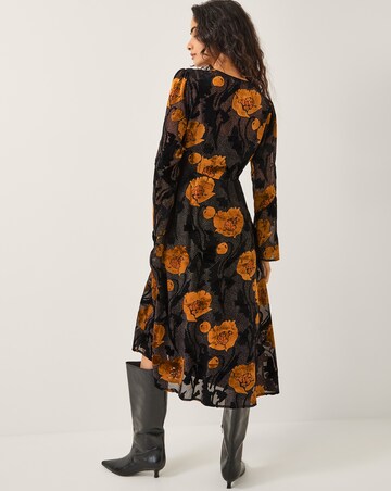 Monsoon Reese Polka Dot Midi Dress