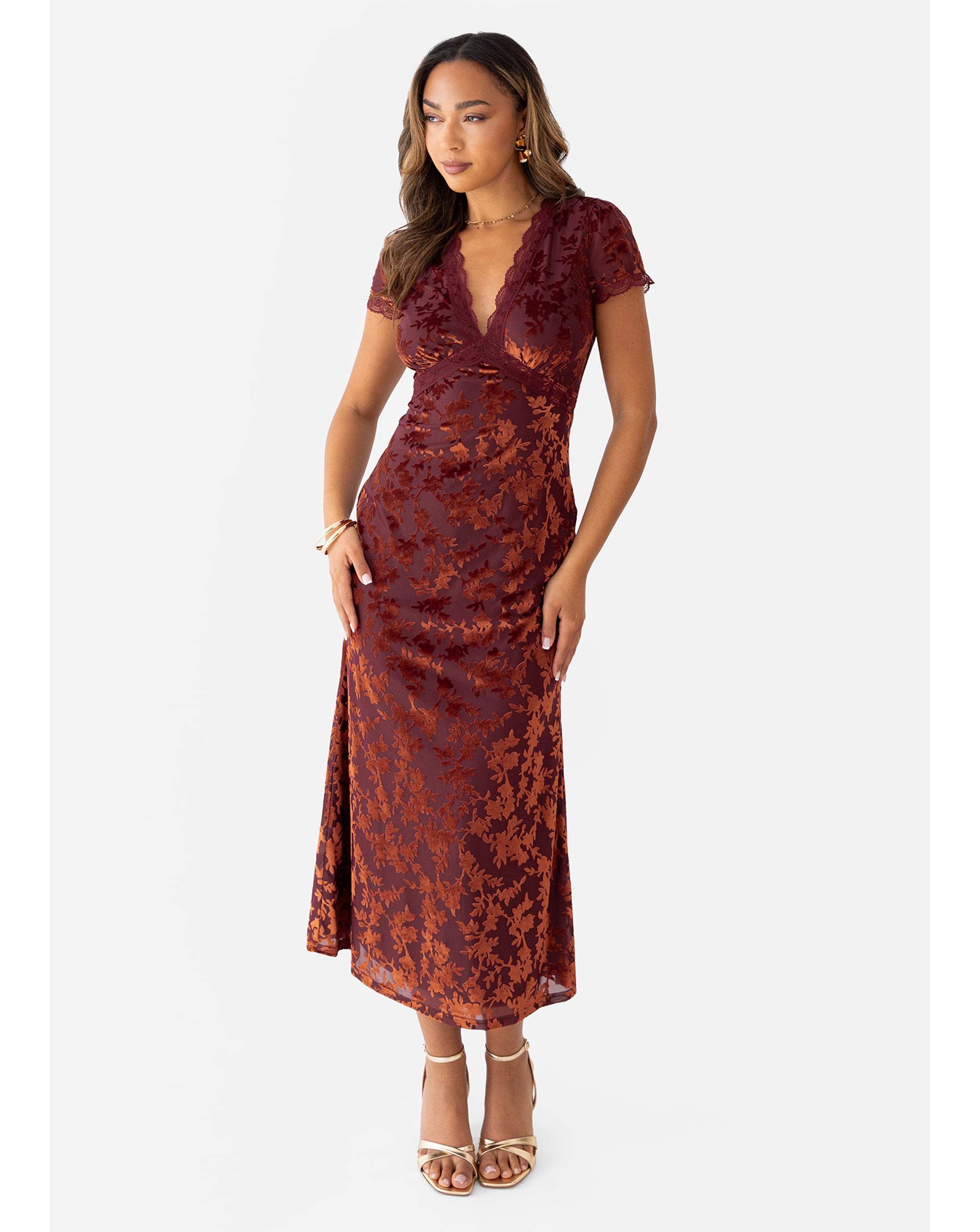 Maya Deluxe Floral Print Dress