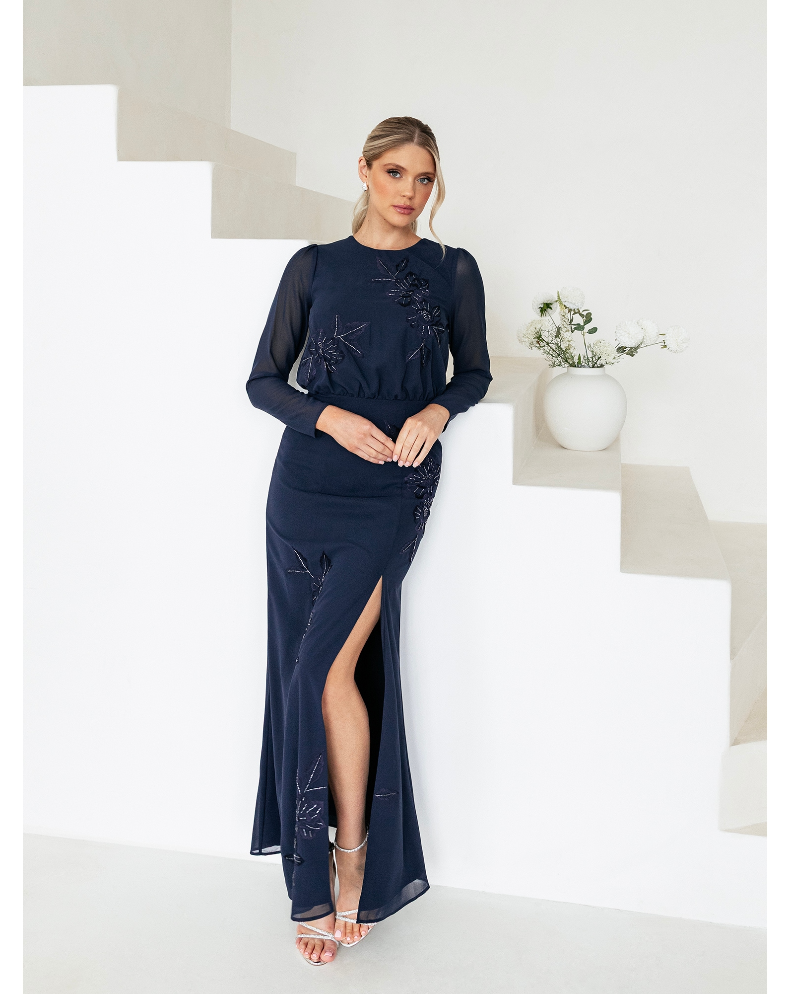 Maya Deluxe Embroidered Dress