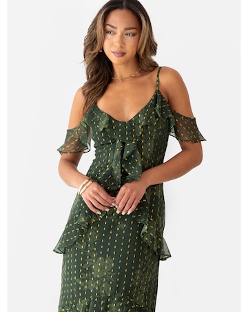 Anaya Metallic thread Dress