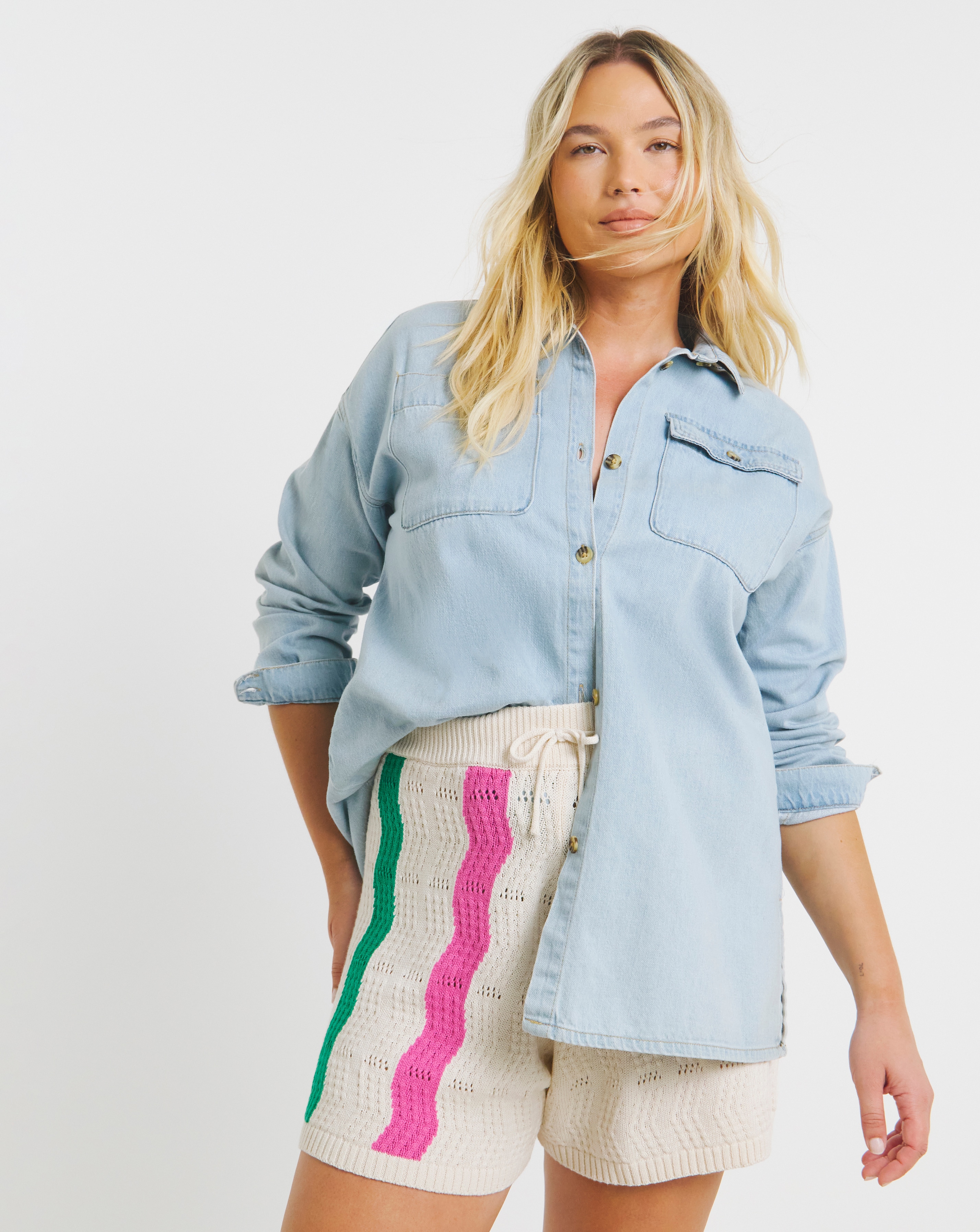 Native Youth Knitted Shorts