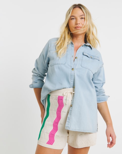 Native Youth Knitted Shorts