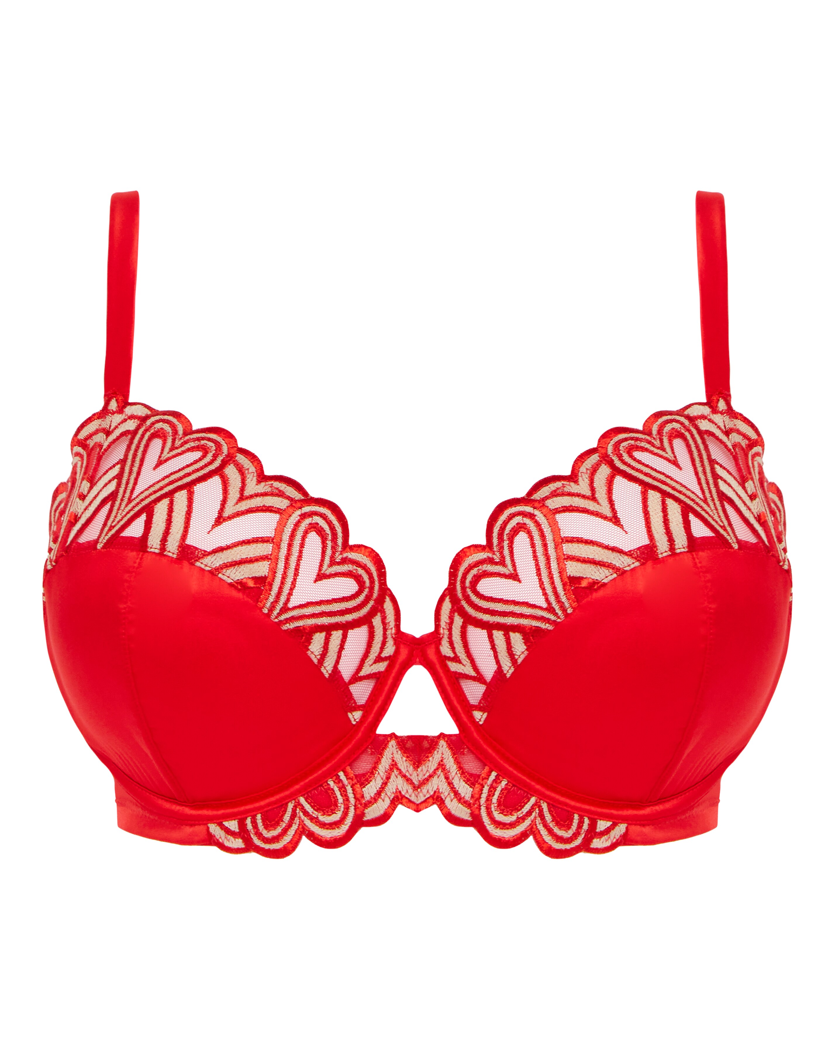 Vassarette Satin Underwire Bra – 38DD, Pink, Geometric Pattern – Buy 2 Get 1 Free