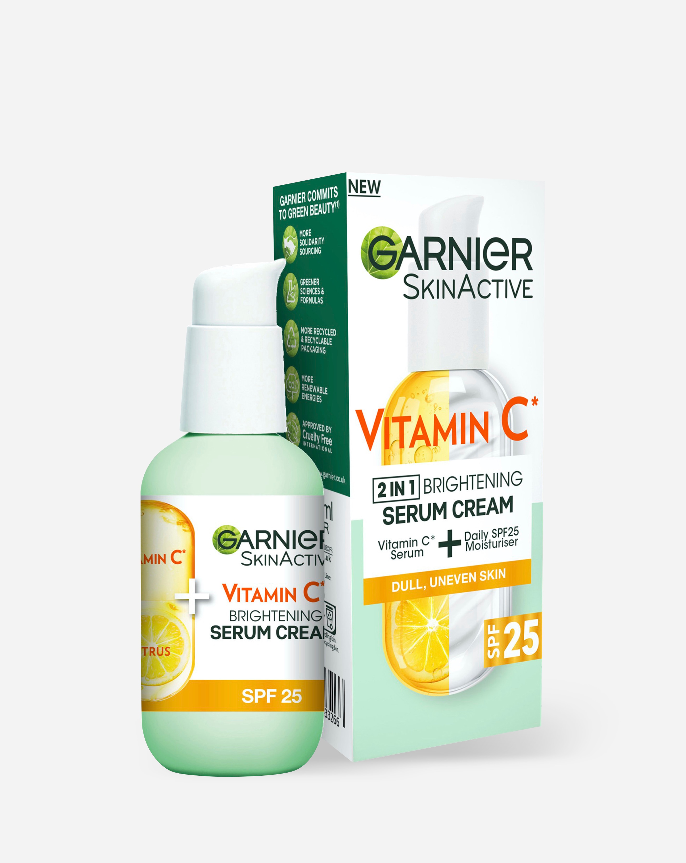Garnier SkinActive - Vitamin C 2in1 Brightening Serum Cream - SPF25