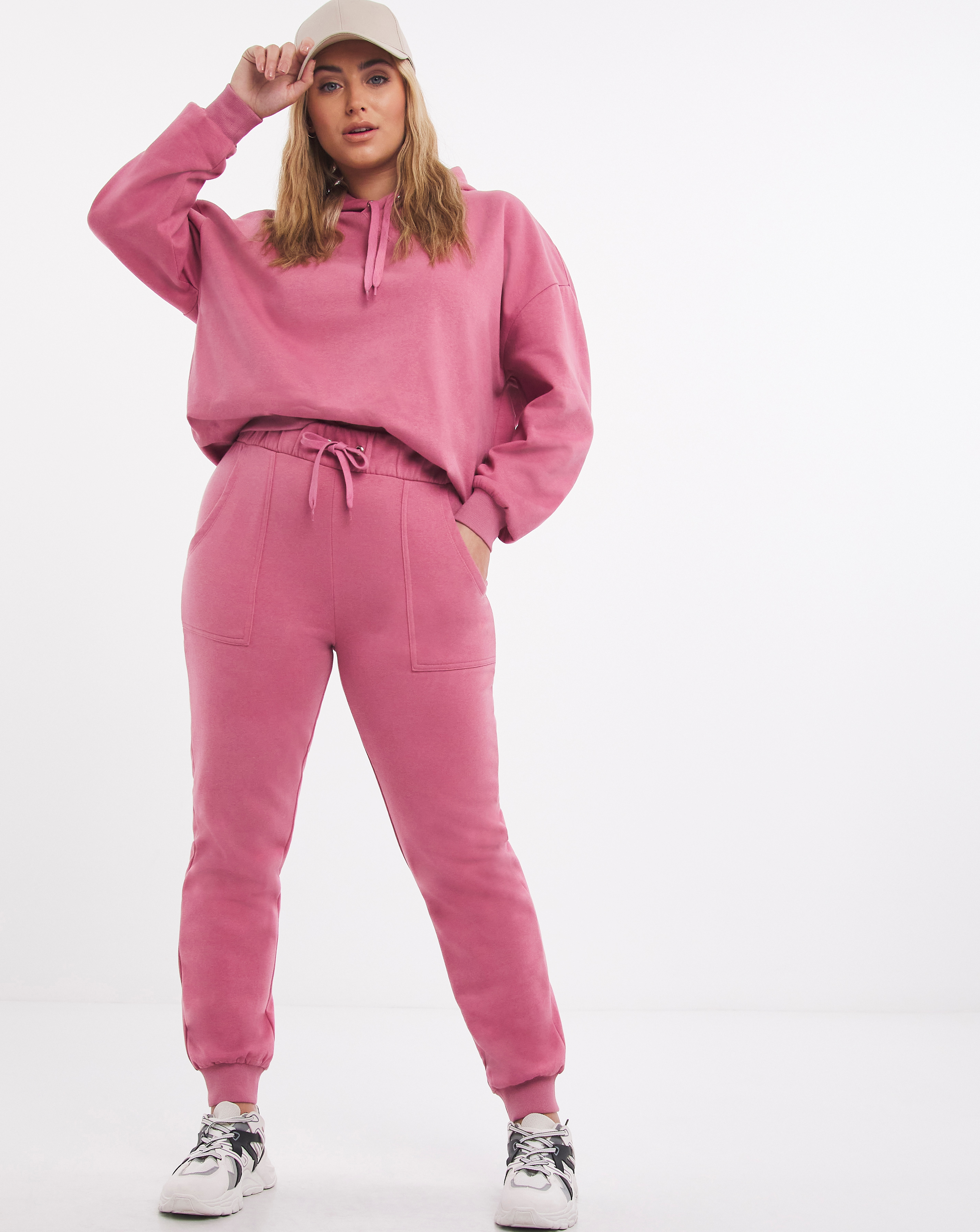 Dusty Pink Joggers | Simply Be