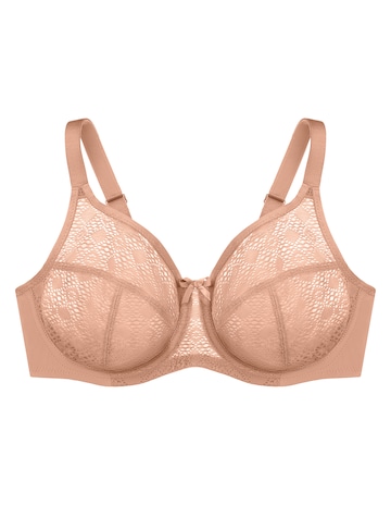 Glamorise Plus Size Lace Comfort WonderWire Bra 9855
