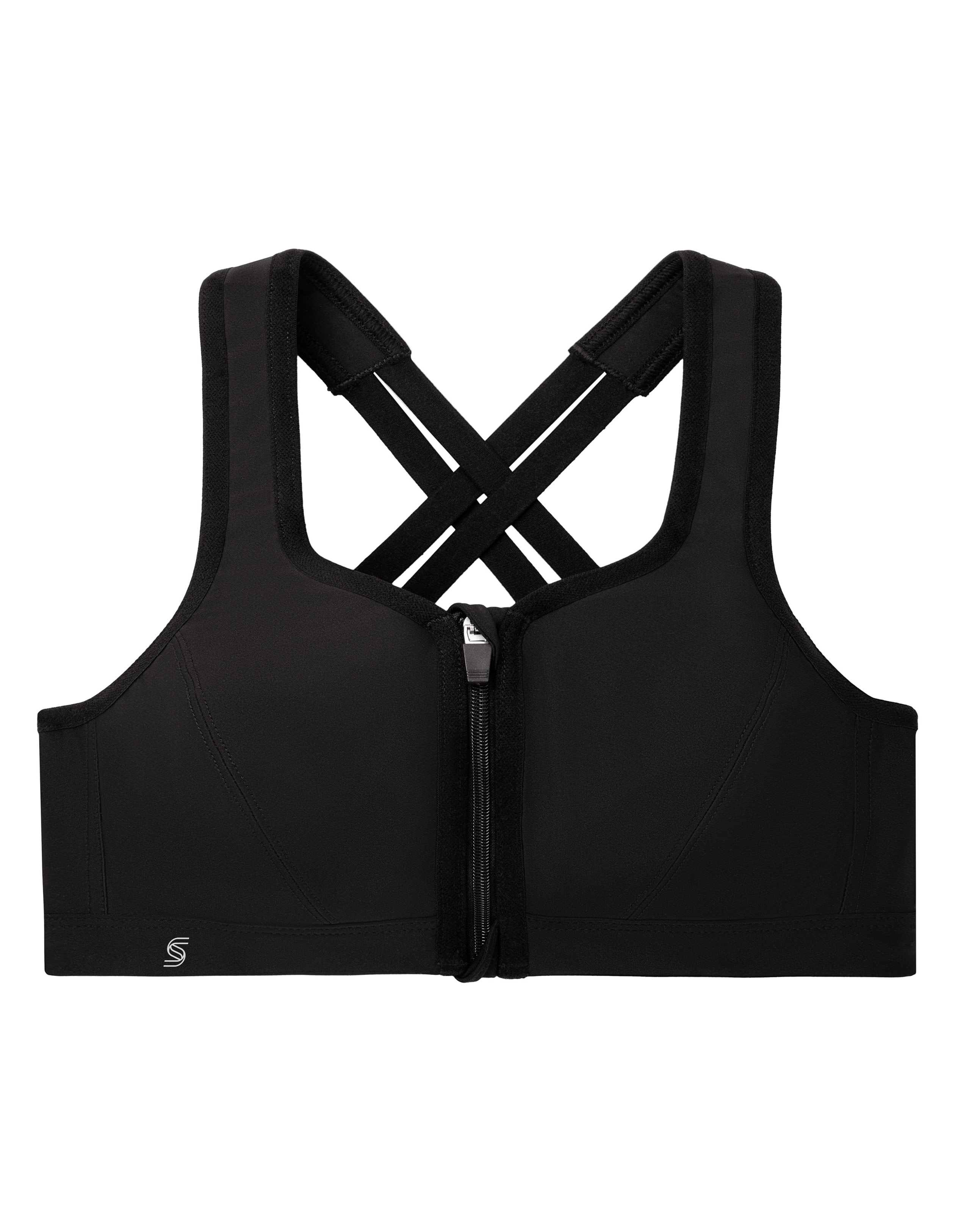 Glamorise Plus Size Zip Up Front Close Sports Bra 9266 Simply Be