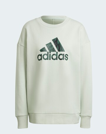 white adidas crew sweatshirt