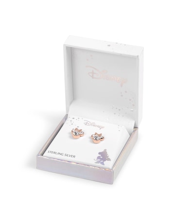 Minnie Mouse Silver Earrings