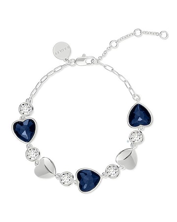 Radley Silver Plated Heart Stone Set Bracelet