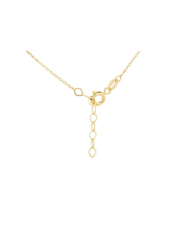 9ct Yellow Gold Multi Round CZ Necklace