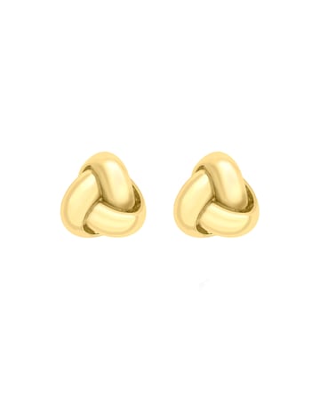 9ct Yellow Gold Knot Stud Earrings